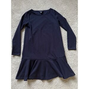 Polo Ralph Lauren Long Sleeve Navy Blue Dress - Girls Youth Size M (8-10) Ruffle
